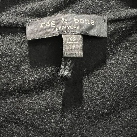 Rag & Bone Danny Splittable Wool Blend Coat Black Size XS Womens - Picture 6 of 7